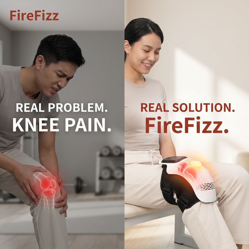 Pro-Restore Smart Cordless Knee & Joint Massager ( 3-in-1 Cordless Thermal Knee Massager with Vibration Therapy )