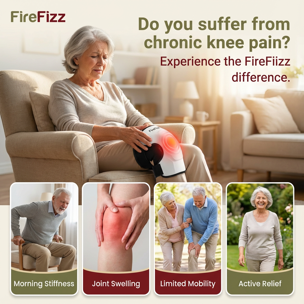 Pro-Restore Smart Cordless Knee & Joint Massager ( 3-in-1 Cordless Thermal Knee Massager with Vibration Therapy )