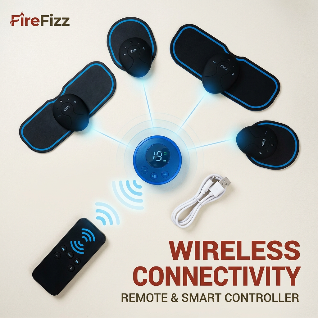 FireFizz™ Mini EMS Pulse Relief Patch "8 Modes & 19 Intensity Levels for Targeted Pain Relief."