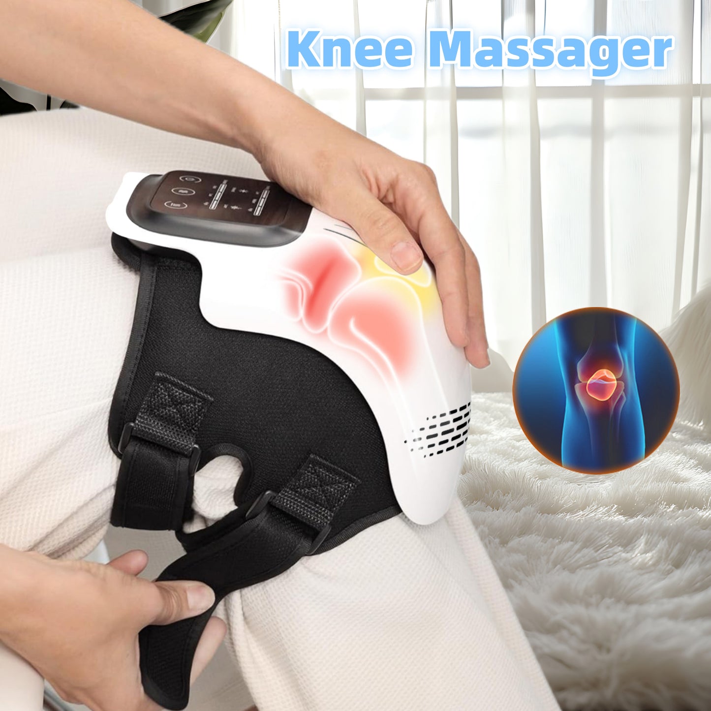 Pro-Restore Smart Cordless Knee & Joint Massager ( 3-in-1 Cordless Thermal Knee Massager with Vibration Therapy )