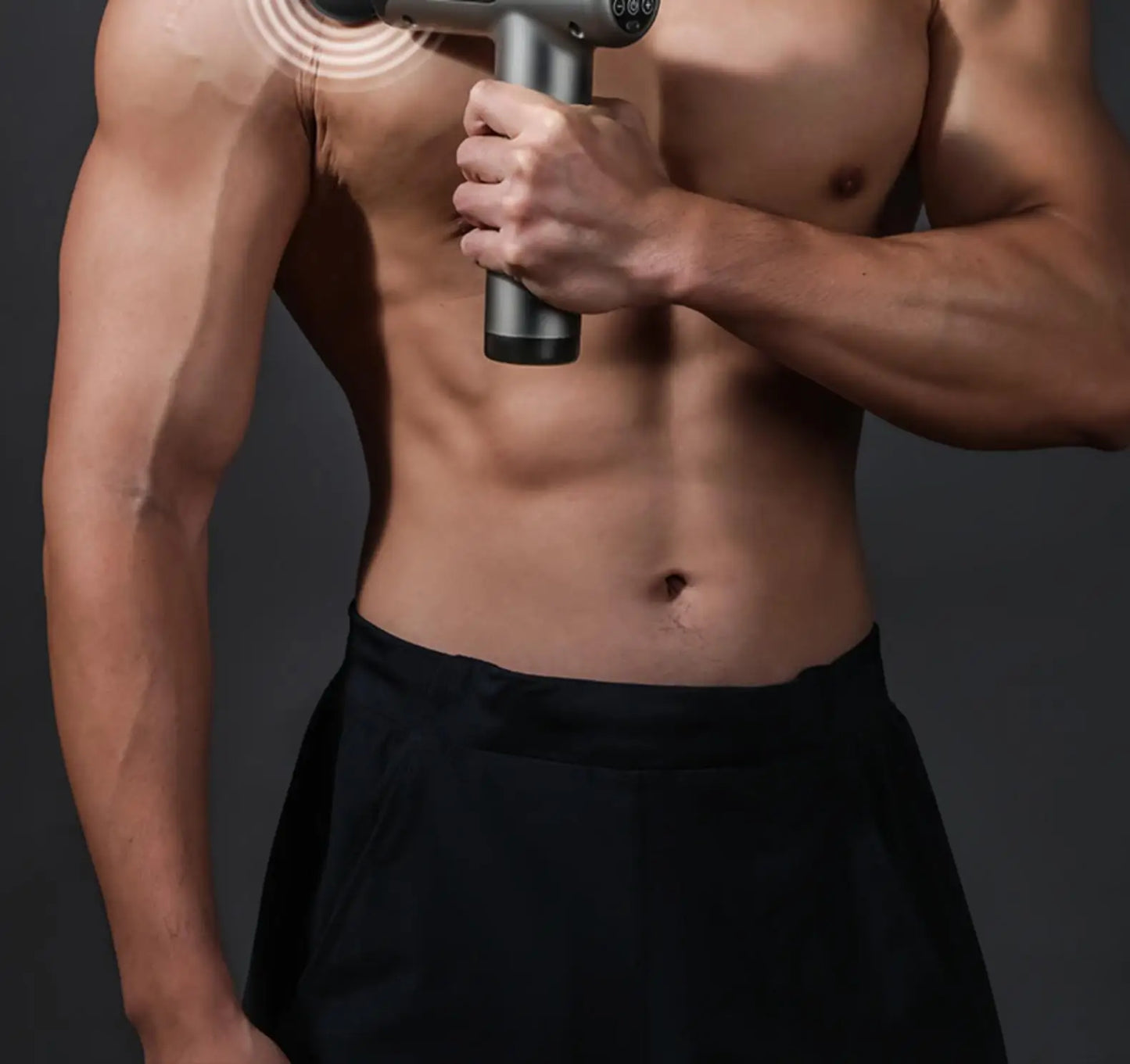 Lenovo Deep Tissue Massage Gun – 8 Professional Heads & LED Touch Screen | Portable Percussion Massager for Muscle Recovery, Pain Relief & Fitness Relaxation