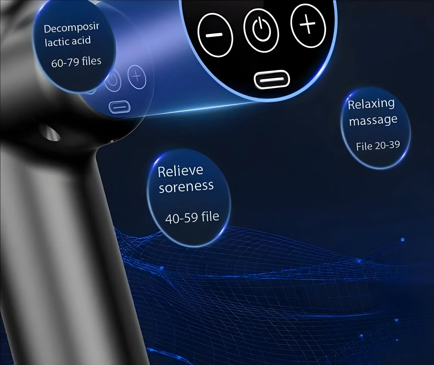 Lenovo Deep Tissue Massage Gun – 8 Professional Heads & LED Touch Screen | Portable Percussion Massager for Muscle Recovery, Pain Relief & Fitness Relaxation