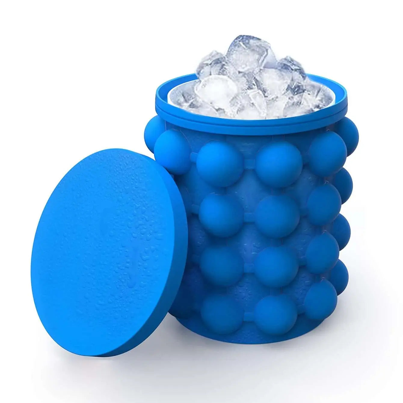 1PC Silicone Ice Cube Maker Portable Bucket Wine Cooler Beer Cabinet Space Saving Kitchen Tools for Whiskey Drinking