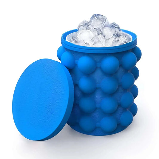 1PC Silicone Ice Cube Maker Portable Bucket Wine Cooler Beer Cabinet Space Saving Kitchen Tools for Whiskey Drinking