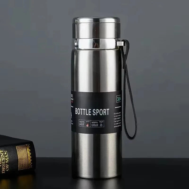 1L Thermal Water Bottle Vacuum Flasks Stainless Steel Thermos Bottle Keep Cold and Hot Water Bottle Thermos for Water Tea Coffee