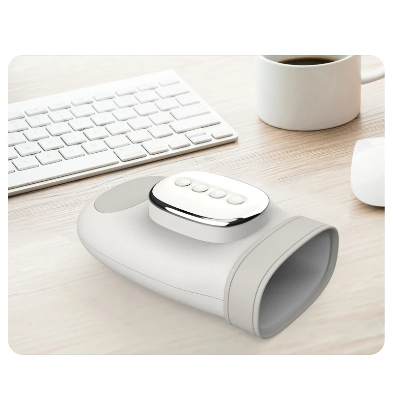 PalmRelief Pro: Airbag Compression & Thermal Hand Massager