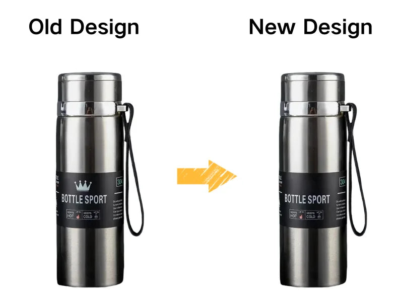 1L Thermal Water Bottle Vacuum Flasks Stainless Steel Thermos Bottle Keep Cold and Hot Water Bottle Thermos for Water Tea Coffee