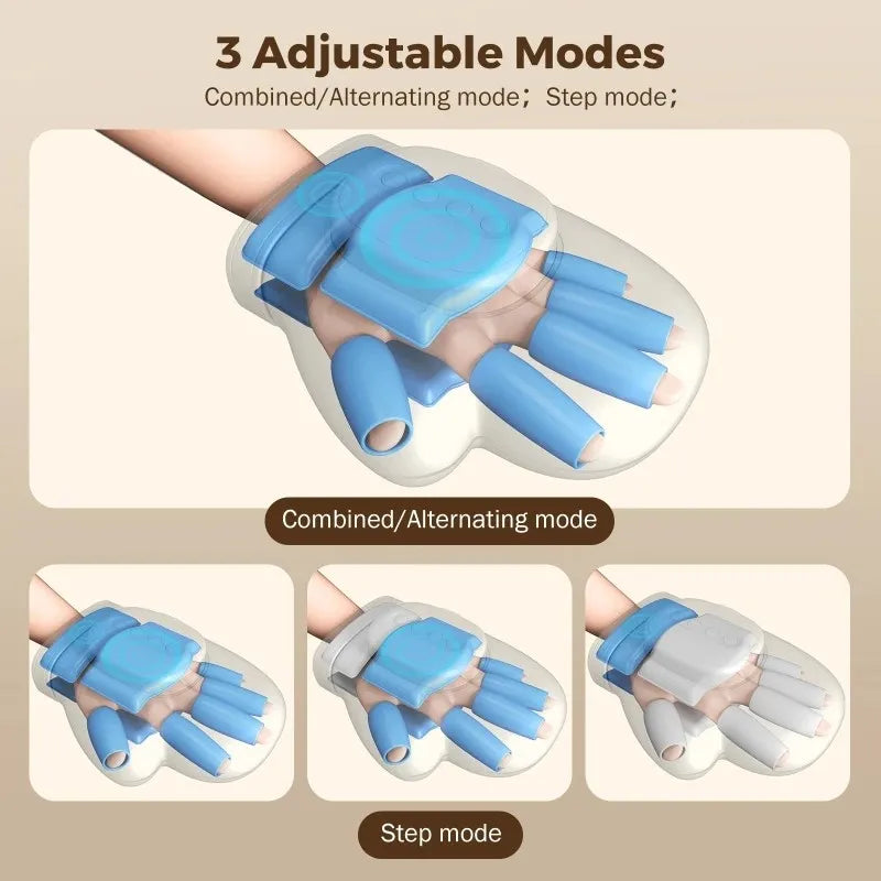 PalmRelief Pro: Airbag Compression & Thermal Hand Massager